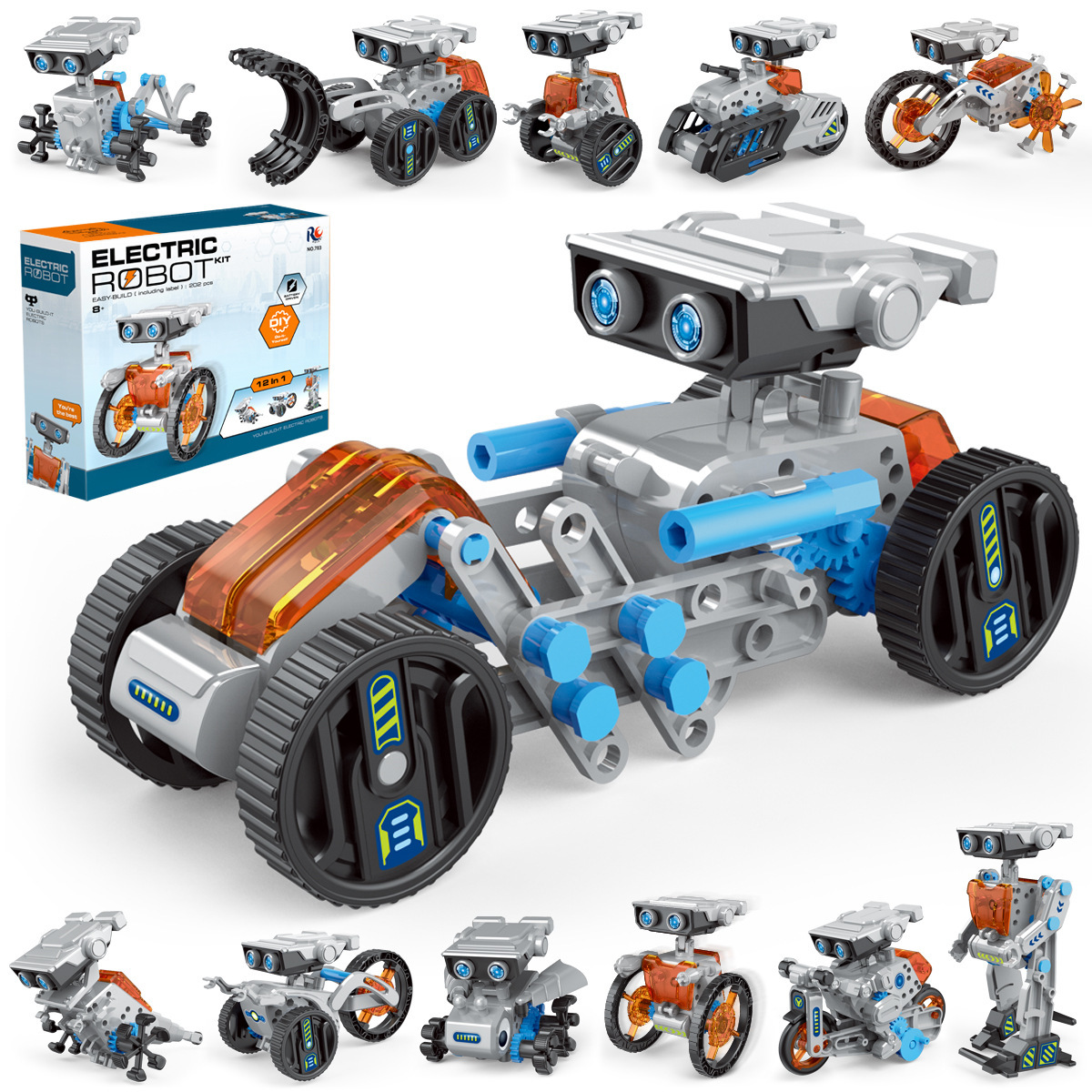 Science Kit - Experimento científico 12 en 1, Robot