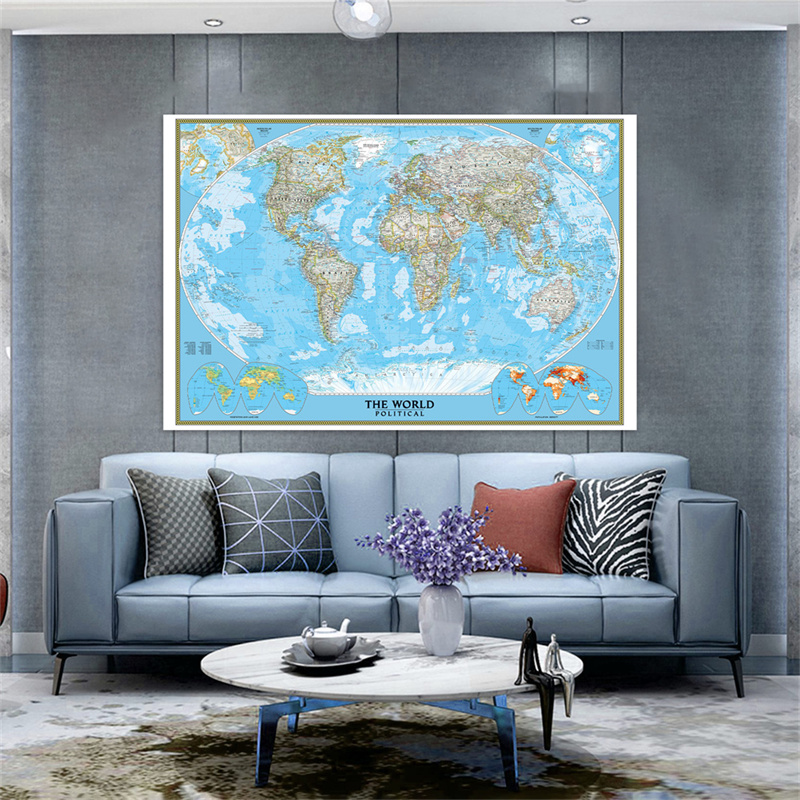 Star Map Poster - Póster del mapa del mundo en
