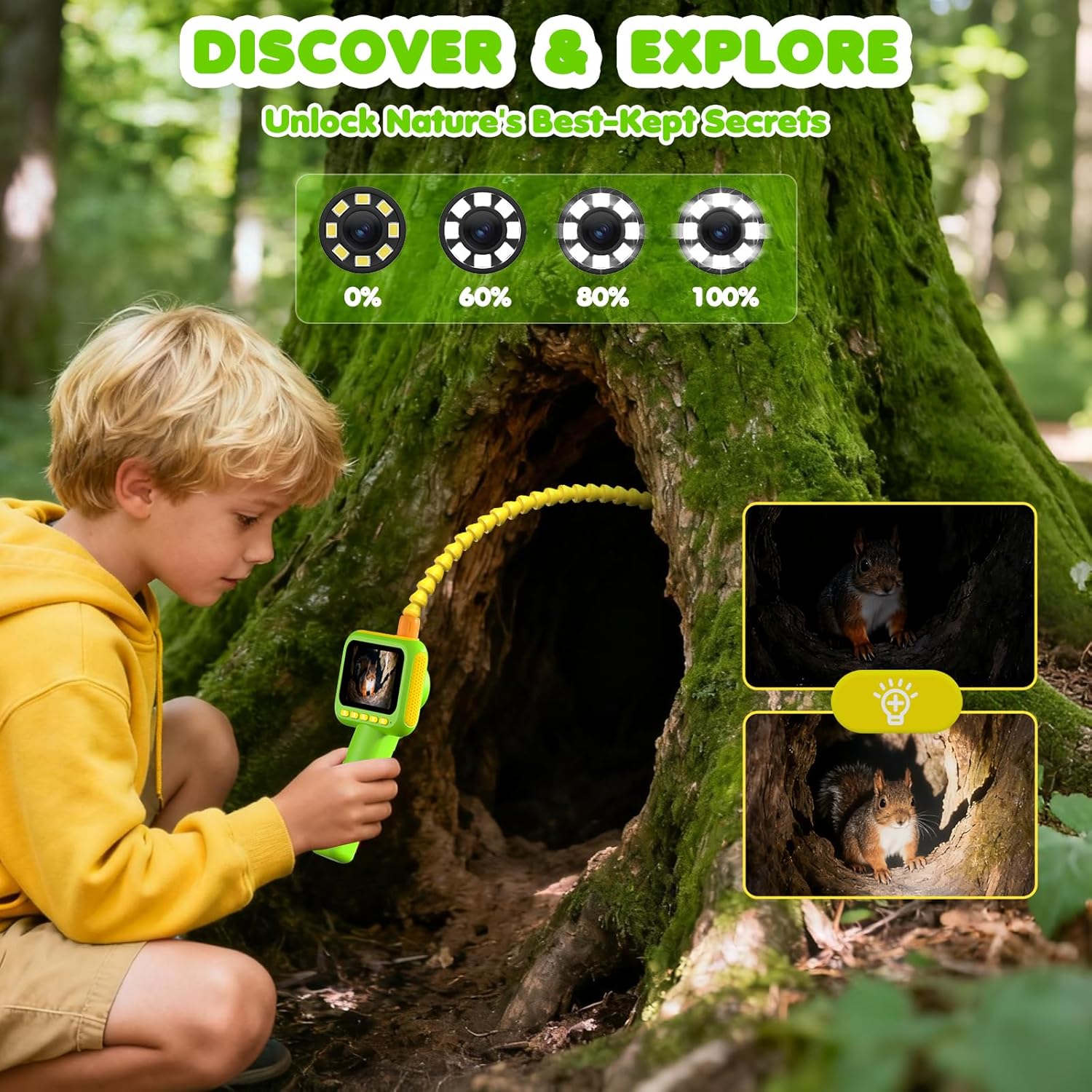 Science Kit - Endoscopio para Niños, Cámara de Inspección