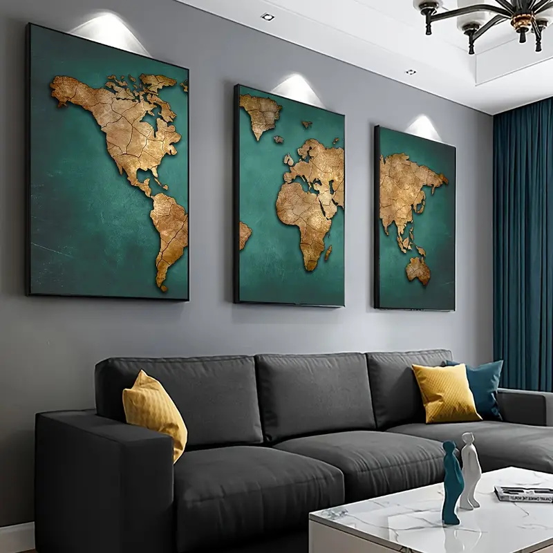 Mapa del mundo Retro 3 unids/s - Star Map Poster reseña y precio