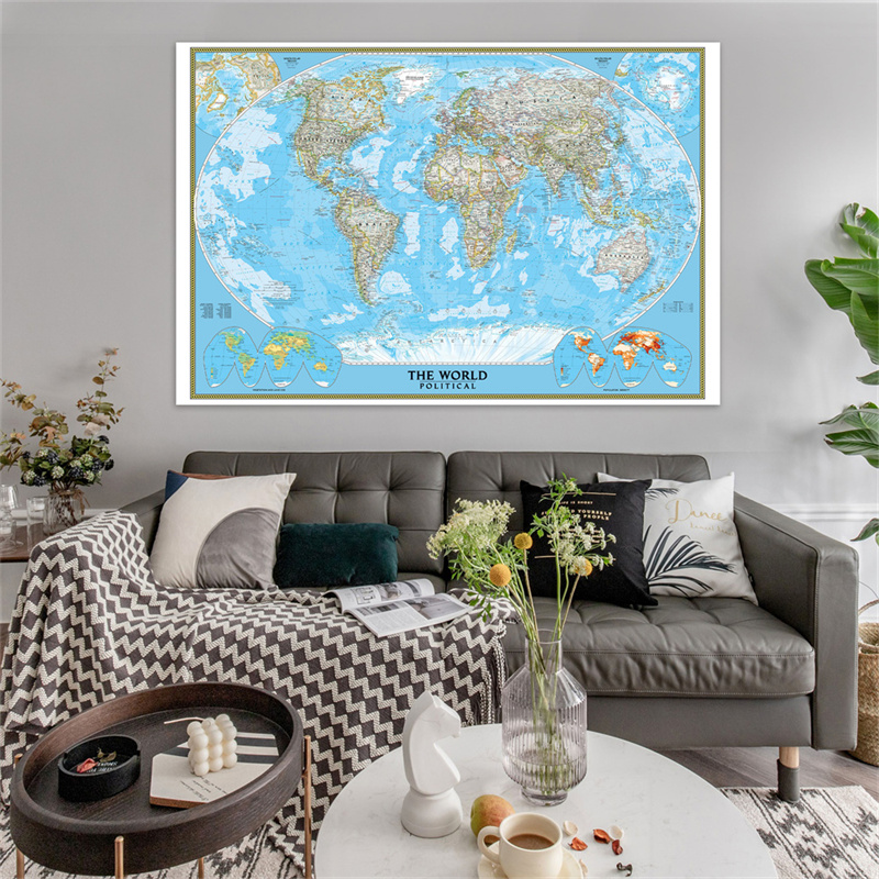 Póster del mapa del mundo en i - Star Map Poster reseña y precio
