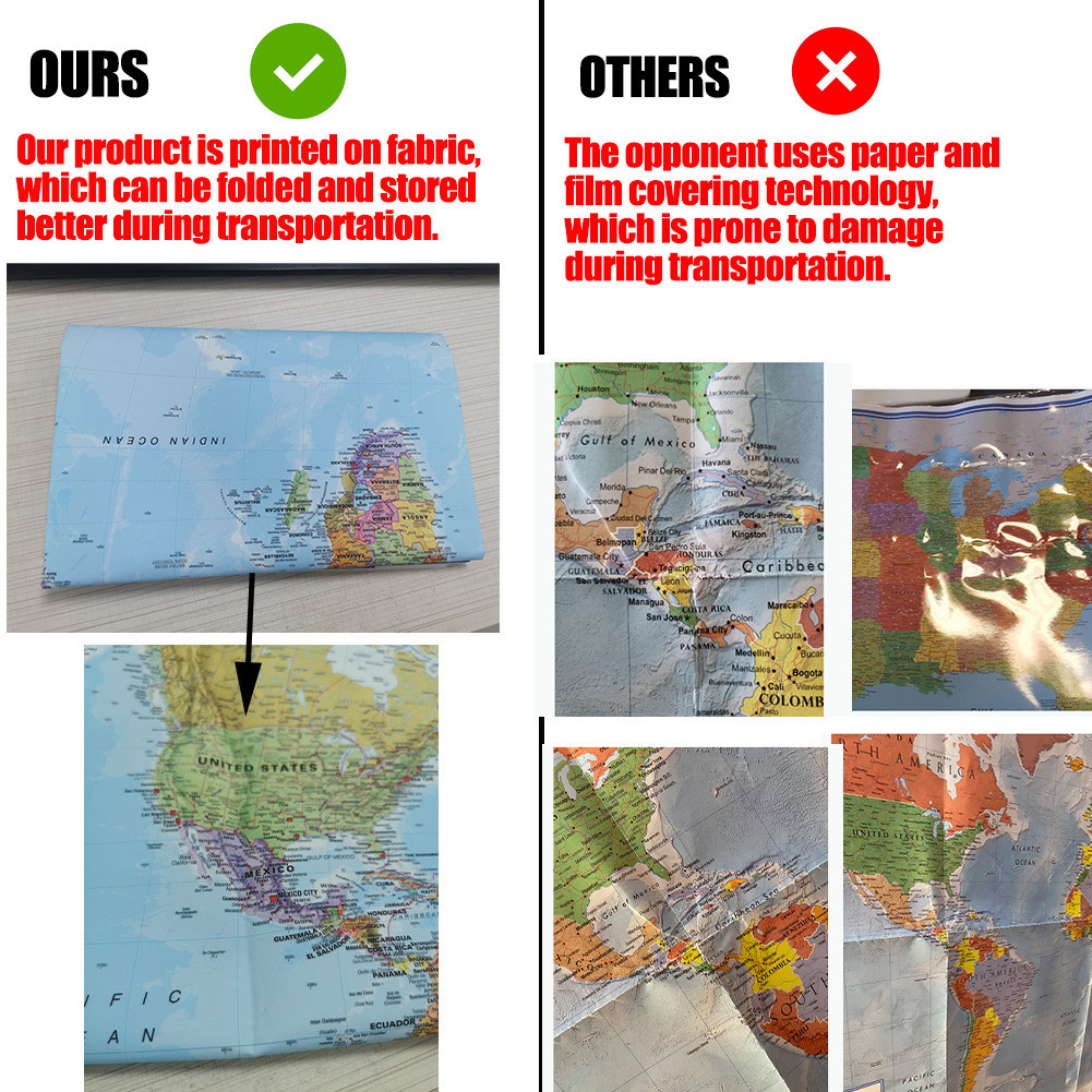 Póster del mapa del mundo en i - Star Map Poster reseña y precio