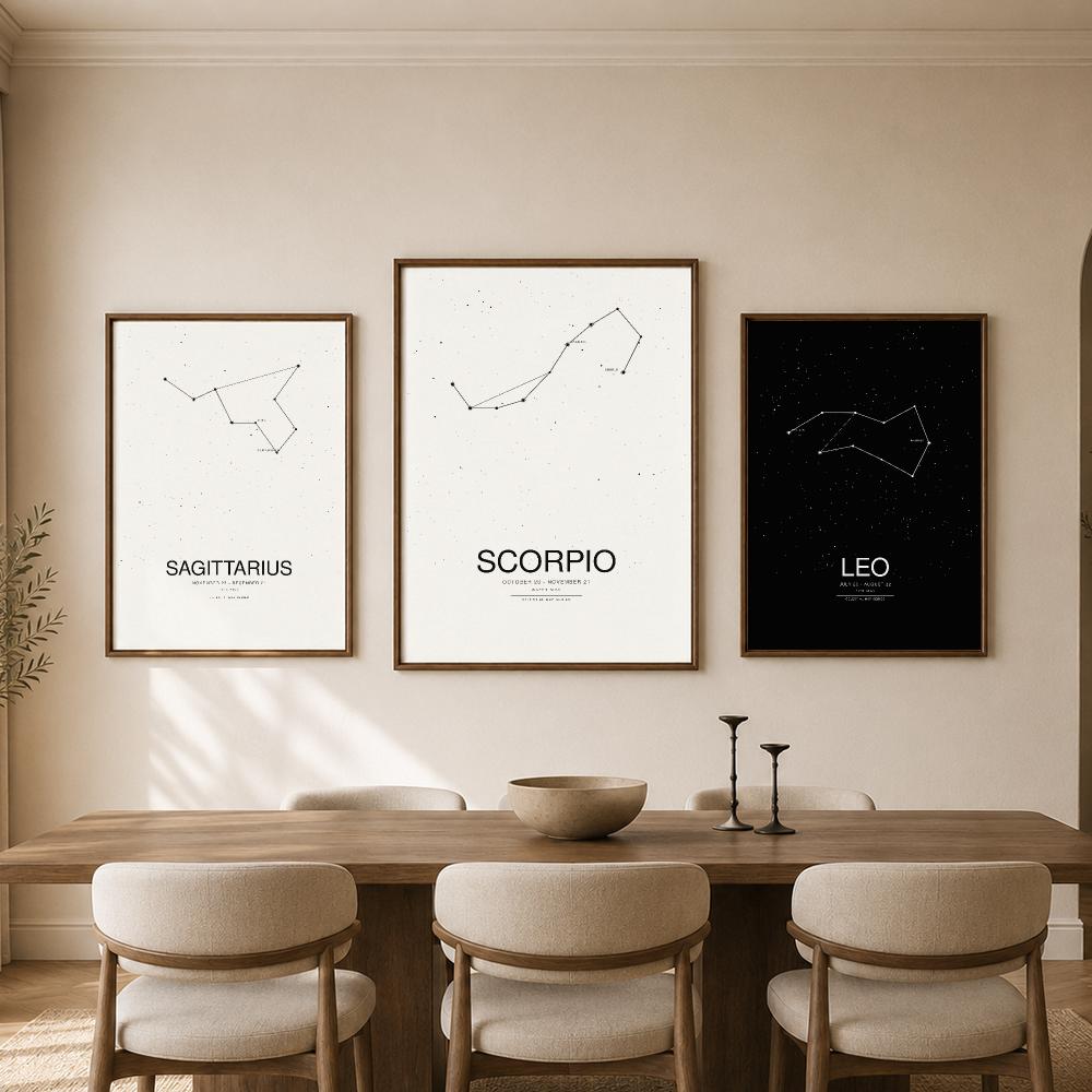 Póster Gráfico Minimalista de  - Star Map Poster reseña y precio
