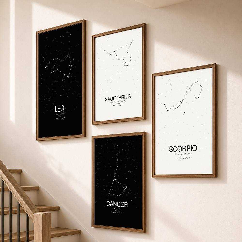 Póster Gráfico Minimalista de  - Star Map Poster reseña y precio