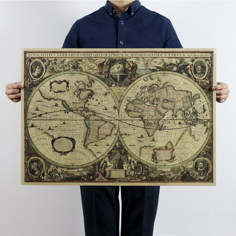 1641 tabla náutica antigua map - Star Map Poster reseña y precio
