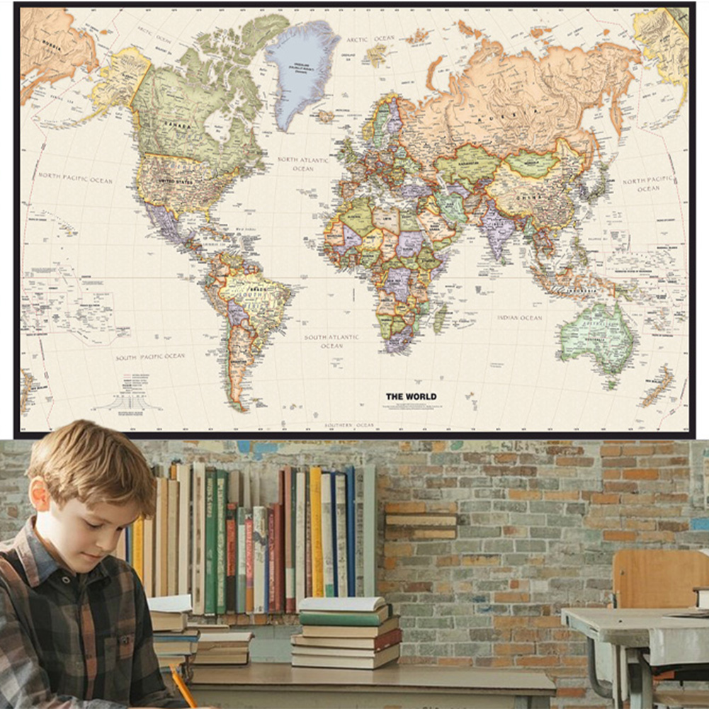 Póster de mapa del mundo Vinta - Star Map Poster reseña y precio