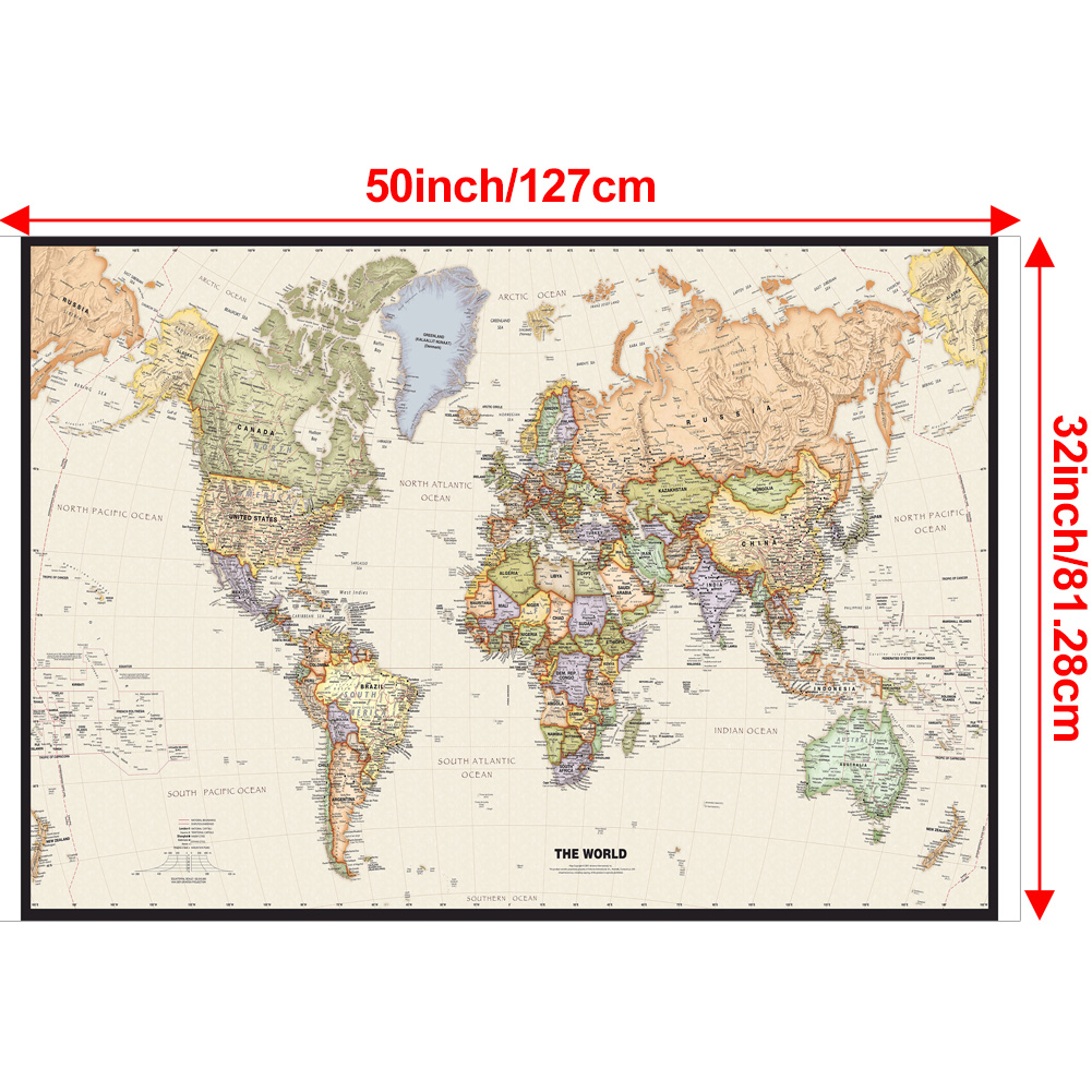 Póster de mapa del mundo Vinta - Star Map Poster reseña y precio