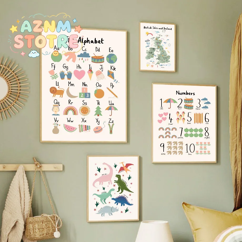 Mapa del Mundo Animal, Alfabet - Star Map Poster reseña y precio